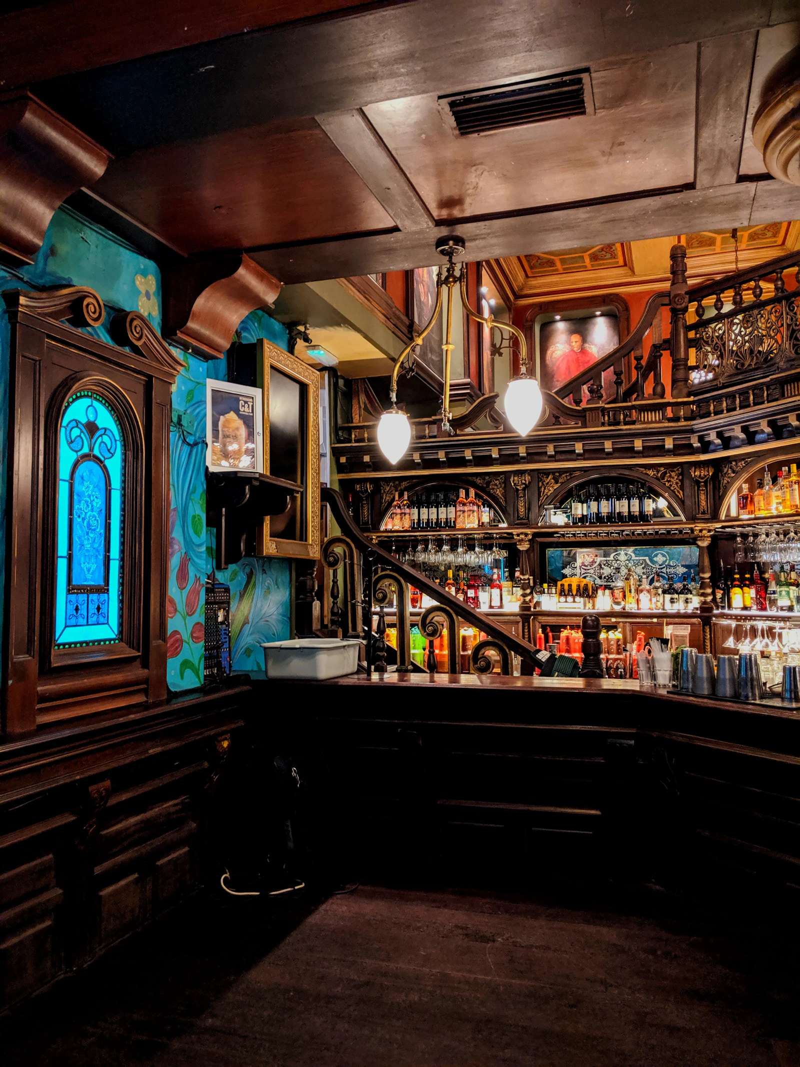Styled mobile bar station ready for guests